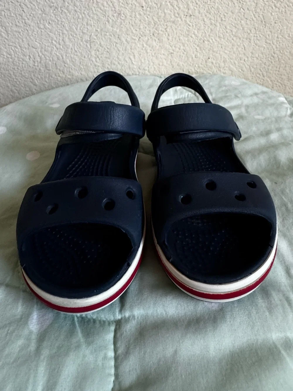 CROCS Navy Blue Sandals Toddler size 6